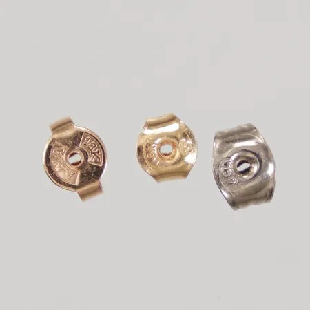 3 omaka stopp, gul/röd/vitguld, 18K, Vikt: 0,6 g