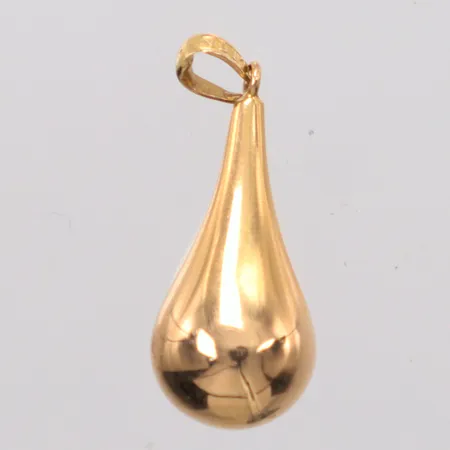 Hänge droppe längd 2,5cm, bredd 9,5mm, solid, 18K Vikt: 8,3 g