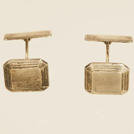 Ett par manschettknappar 15x15mm 830/1000 silver Vikt: 6,3 g