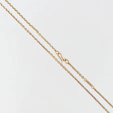 Kedja Ankar längd 48,5cm bredd 1,4mm ostämplat 14K.  Vikt: 4,1 g