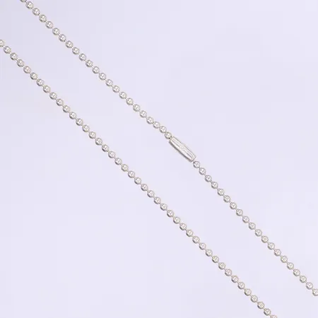 Halskedja kullänk 61cm bredd 2,5mm, silver 925/1000 Vikt: 12,5 g