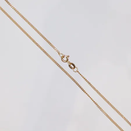Kedja Pansar 42cm bredd 1mm 18K Vikt: 4,2 g