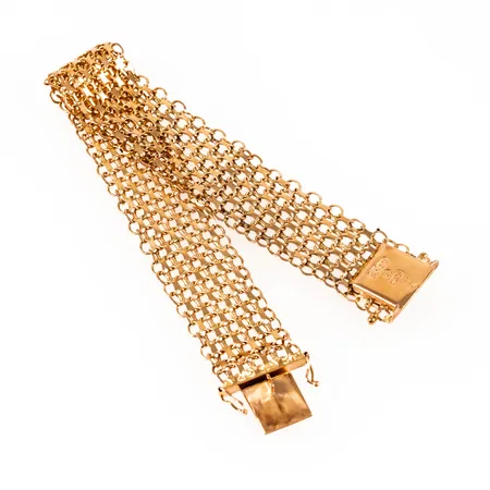 Armband X-länk bucklig 18K 21,2g. 