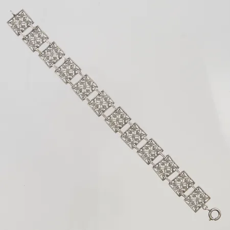 Armband 19,5cm bredd 15mm 830/1000 Silver 12,2g.