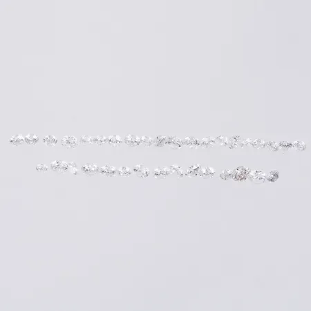 Lösa diamanter ca 35 x 0,01-0,03ct totalt ca 0,96ct TW-Cr/VS-P   Vikt: 0 g