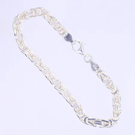 Armband Kejsarlänk längd 19cm bredd 5mm silver 925/1000 Vikt: 23,4 g