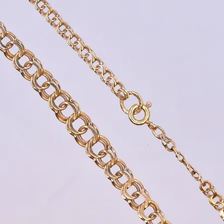 Collier doserad Bismarck längd 44cm, bredd 2-6mm 18K 11,2g Vikt: 11,2 g