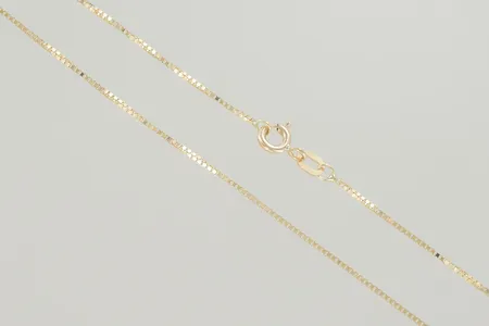 Halskedja venezia längd 36 cm, 18K  Vikt: 2 g