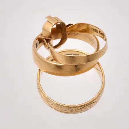 Diverse defekt guld, 18K, 10,25g.