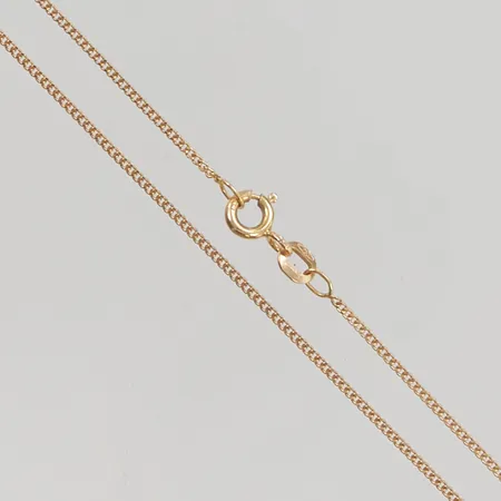 Kedja pansar 40cm bredd 1mm 18K 2,0g.