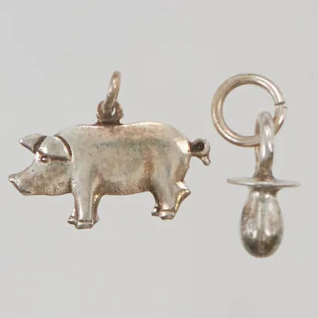2 Hängen, 830/1000 Silver 1,5g.