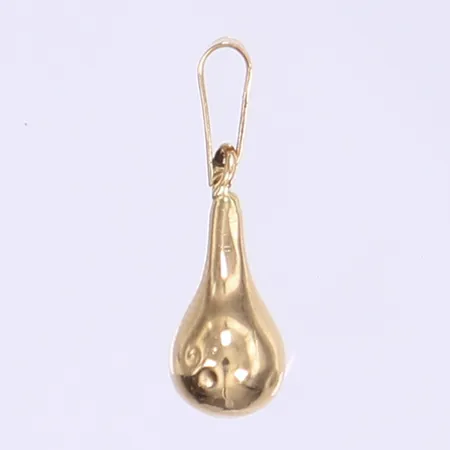 Hänge droppe längd 18mm bredd 5mm något bucklig 18K Vikt: 0,4 g