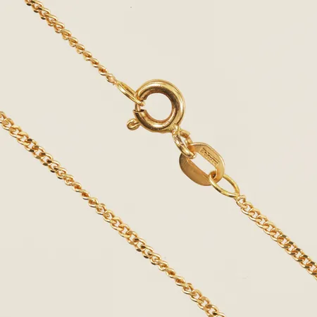 Kedja Pansar 35,5cm bredd 1mm 18K Vikt: 2,1 g