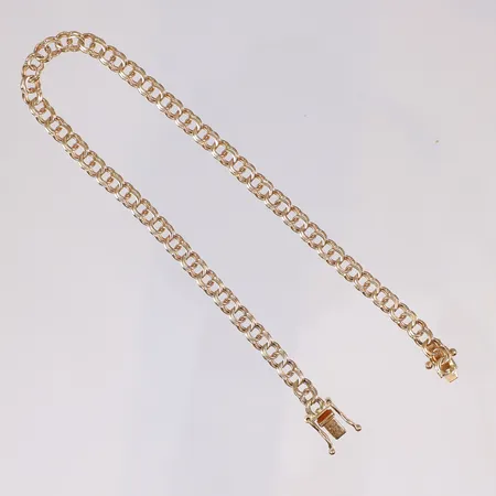 Armband Bismarck längd 18,5cm, bredd 4mm, 18K Vikt: 4,9 g