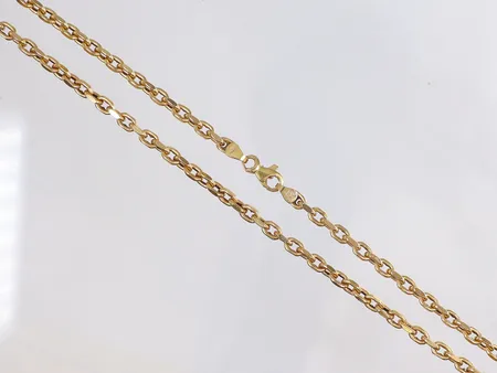 Kedja Ankarlänk 50cm bredd 3mm ihålig, GHA 18K Vikt: 13,9 g