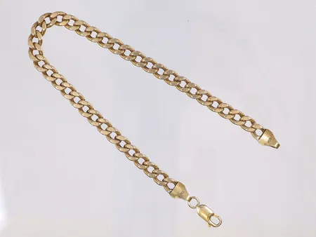 Armband Pansar 24cm bredd 5mm GFAB 18K Vikt: 13,3 g