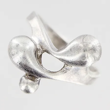 Ring stl:17¼ bredd 3,5-18mm, hack, silver 925/1000 Vikt: 5 g