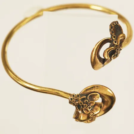 Stelt armband Ø80mm gulmetall.