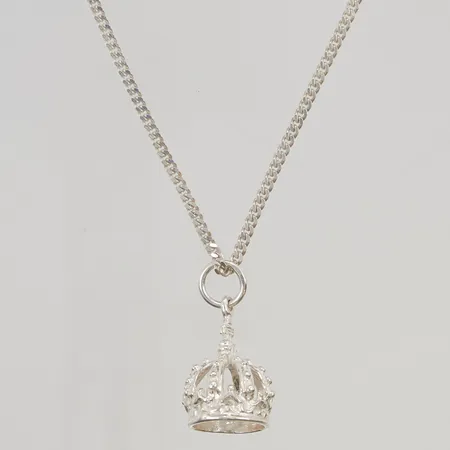 Kedja pansar med hänge Skultuna Messingsbruk AB, 80cm bredd 2,5mm hänge ca 27x18mm, 925/1000 Silver 22,0g.