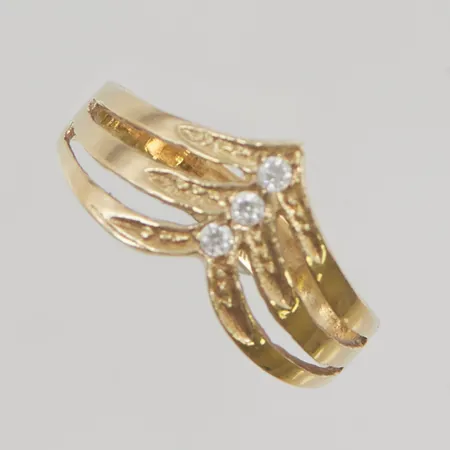 Ring stl:17½ bredd 9mm 14K 2,6g.