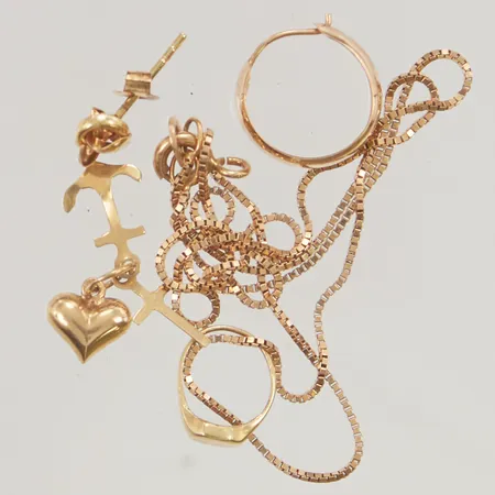 Diverse guld defekt 18K 2,9g.