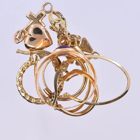 Diverse guld, 18K. Vikt: 5,9 g