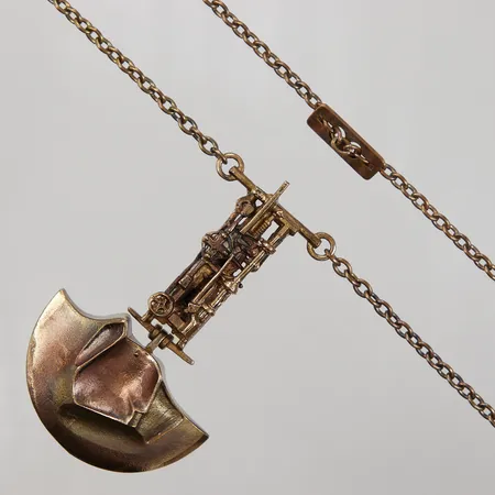 Collier Lapponia "General Motors" av Björn Weckström längd 82cm, bredd 13-48mm, brons