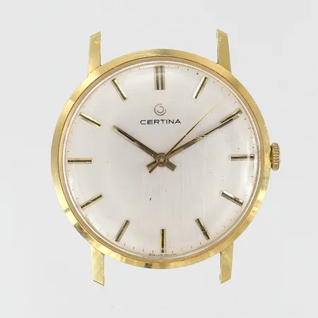 Herrur Certina, manuell, 18K, Ø34mm, nr: 237224, repor på plexiglas, armband saknas, bruttovikt 25,9g