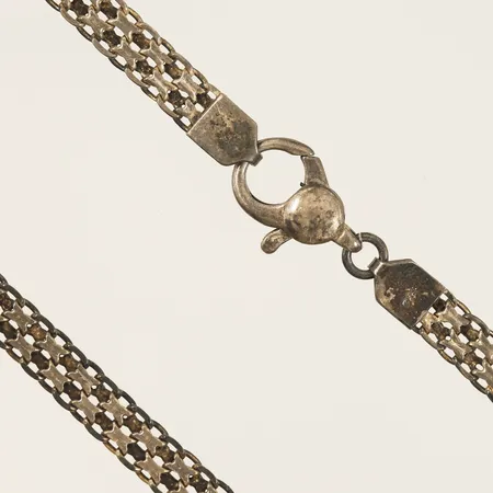 Collier X-länk längd 42cm bredd 5,9mm 925/1000 silver  Vikt: 16,5 g