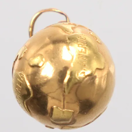 Hänge jordglob Ø20,5mm, 18K Vikt: 7,4 g