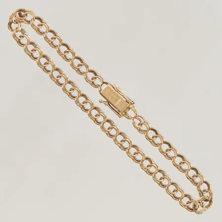 Armband 20,5cm bredd 5mm slitet 18K 9,2g.