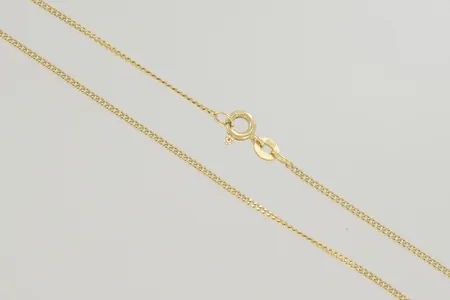 Halskedja pansar längd 52 cm bredd 1 mm, 18K Vikt: 3,9 g