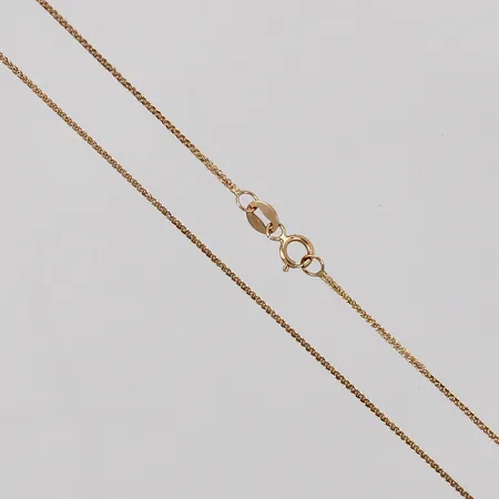 Kedja Pansar längd: ca 42cm bredd: ca 1mm 14K  Vikt: 1,4 g