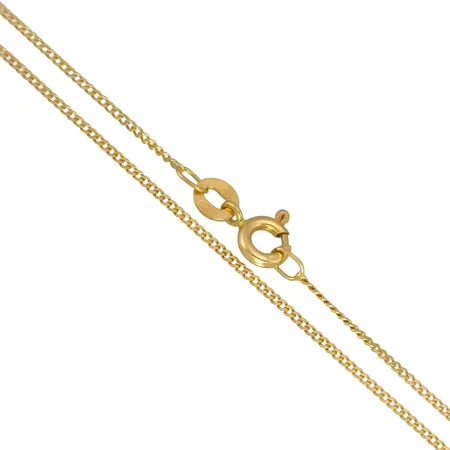 Halskedja Pansar, 18K guld, svensk kontrollstämpel, längd 44,0 cm, bredd 1,0 mm, fint skick Vikt: 2 g