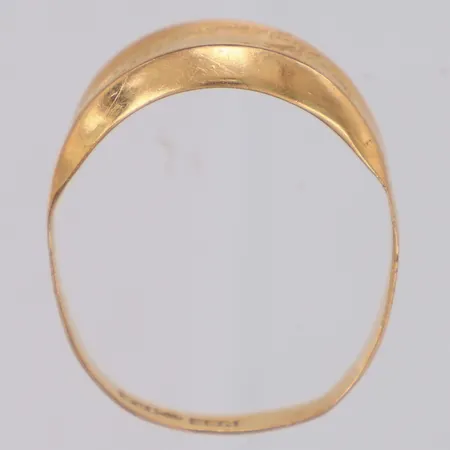 Ring defekt, kraftigt bucklig, 18K Vikt: 2,2 g