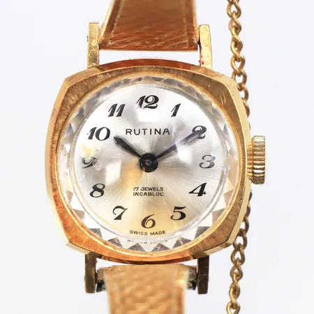 Damur Rutina 18K, 20mm, manuell, boettnr: 604460, klockarmband i oädel metall, inga tillbehör.