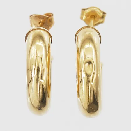 Örhängen creoler Ø18mm, bredd 5mm, ihåliga, mindre bucklor, 18K Vikt: 2,2 g