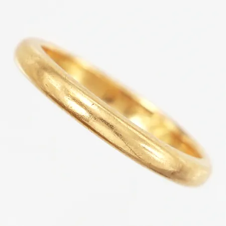Ring slät stl:19½, bredd 3mm, 20K Vikt: 5 g