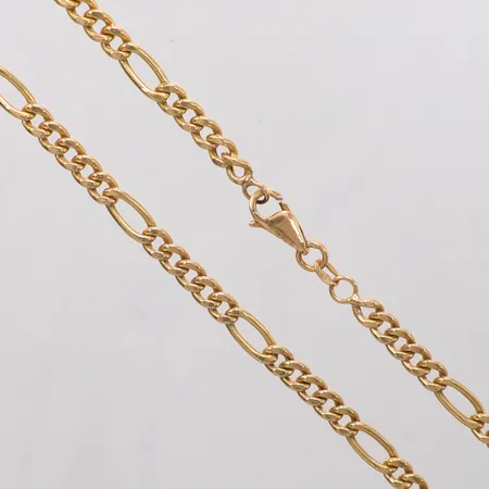 Kedja Figaro längd 42,5cm 4,6mm 18k Vikt: 10,7 g