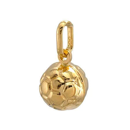 Hänge Boll, 18K guld, Guld Carlsén Ab (CCC), diameter 7 mm, längd inkl. ögla 14 mm, fint skick Vikt: 0,5 g