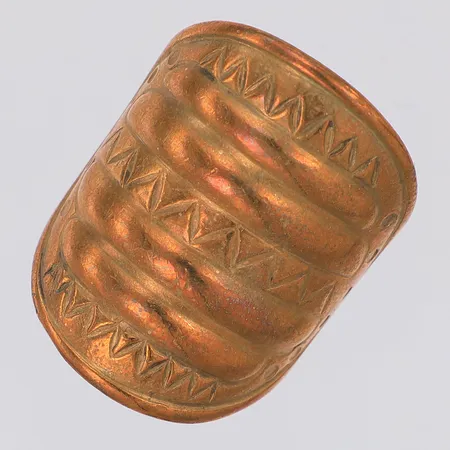 Ring Kalevala regelbar storlek bredd fram 27mm brons