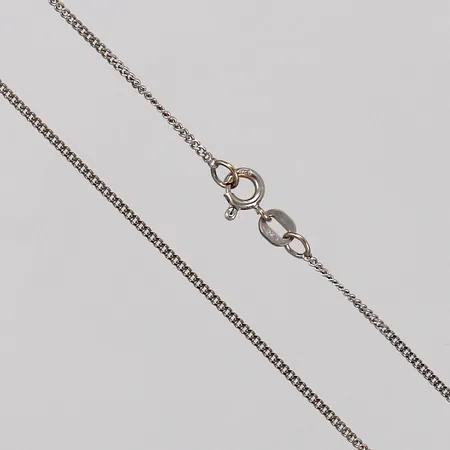 Kedja Pansar längd: ca 41cm bredd: ca 1mm vitguld 18K Vikt: 2,3 g