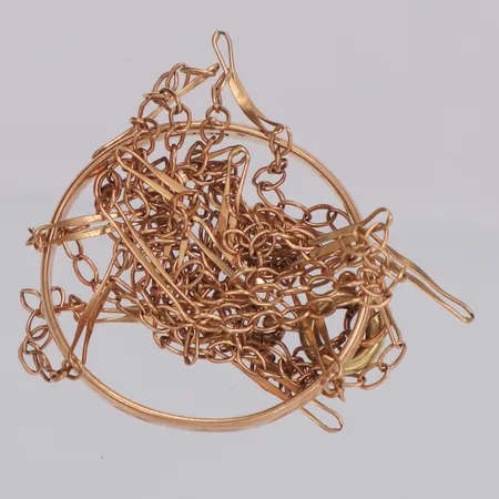 Kedja ring, defekt, 14K  Vikt: 2,9 g