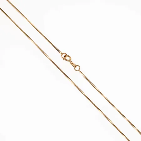 Kedja Pansar 40cm bredd 1mm, 14K 1,4g. 