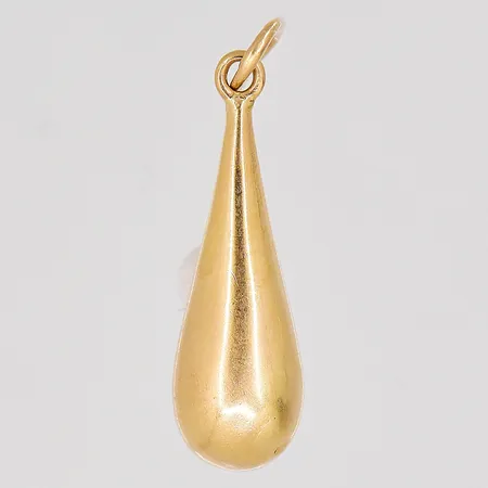 Hänge droppe längd 20mm, bredd 6mm, 18K. Vikt: 0,6 g