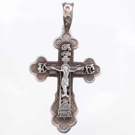 Hänge krucifix, 80x45mm, 925/1000 silver Vikt: 16,5 g