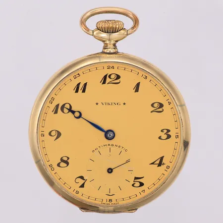 Fickur Viking manuell Boliden guld 14K, saknar glas, saknar en visare, bruttovikt 80,7g Vikt: 0 g