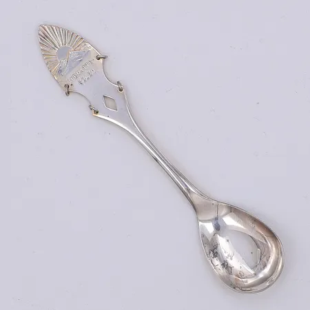 Kaffesked midnattssolen 10,8cm Alton år 1968, 830/1000 silver Vikt: 11,1 g