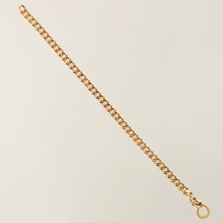 Länkdel Pansar längd 8,5cm bredd 2,5mm, ostämplad 18K Vikt: 2,2 g