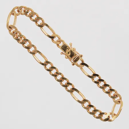 Armband Figaro längd: ca 17,5cm bredd: ca 4mm 18K Vikt: 13,3 g